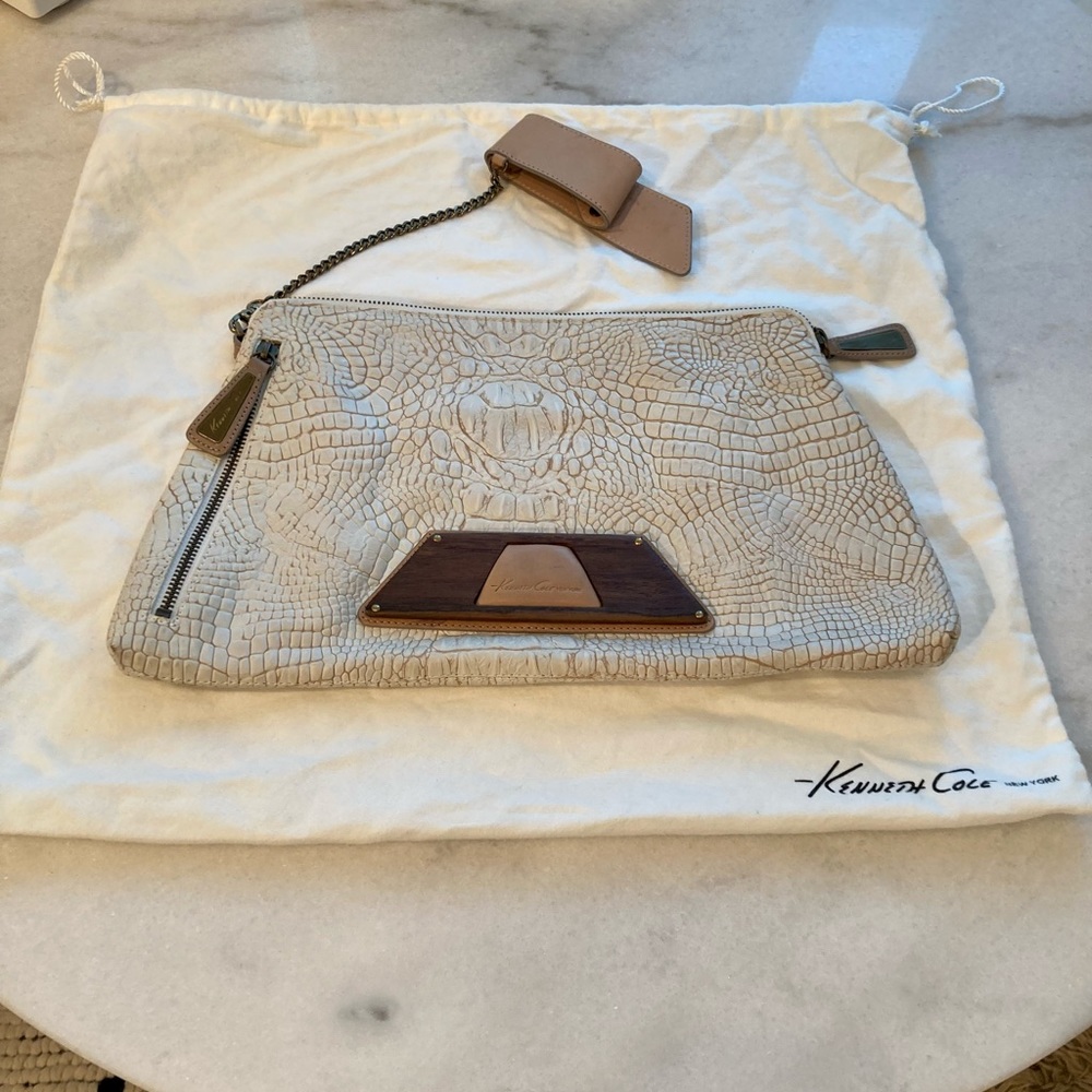 Kenneth Cole Embossed Clutch